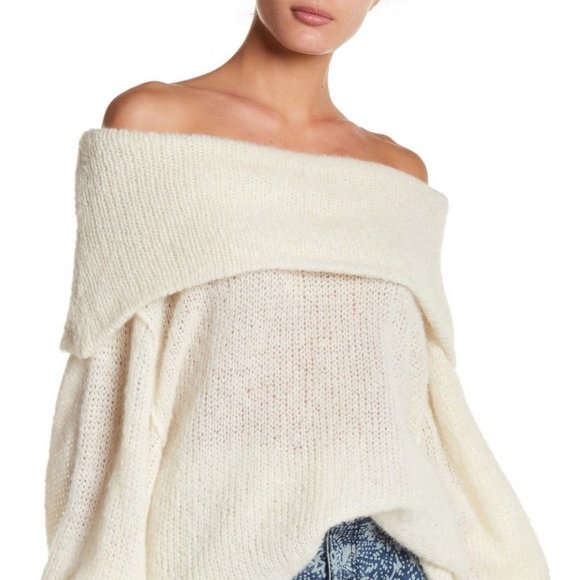 Free People Sweaters - Free People Ophelia Oversize Alpaca OffTheShoulder